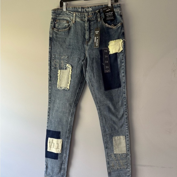Si Tu Veux Collage Jean – Comfort Stretch, Size 34 NWT - Picture 1 of 6